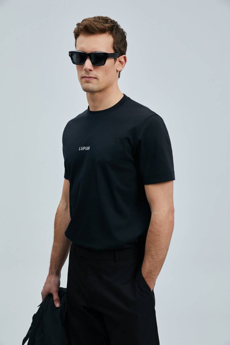 Marcus Modern Grafik T- Shirt Siyah - 1