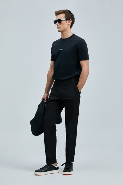 Marcus Modern Grafik T- Shirt Siyah - 5