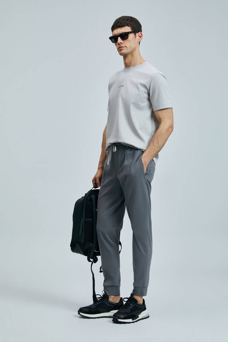 Marcus Modern Grafik T- Shirt Taş - 2