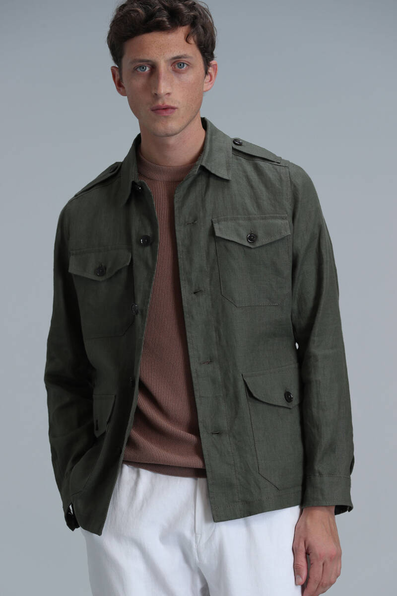 Mark Men's Coat Khaki - 1