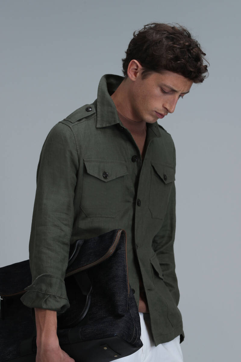 Mark Men's Coat Khaki - 3