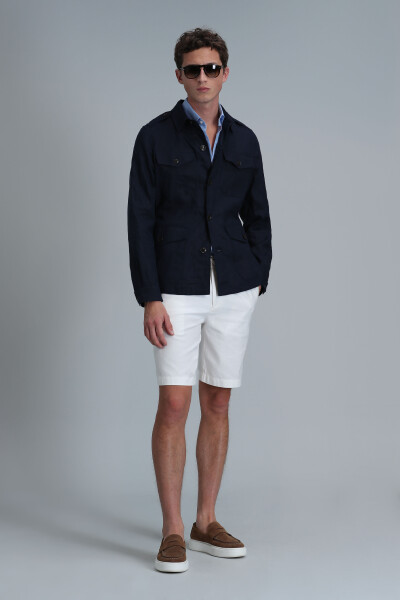 Mark Men's Coat Navy Blue - 2
