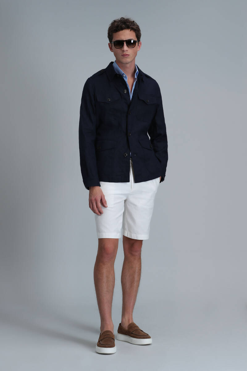 Mark Men's Coat Navy Blue - 2