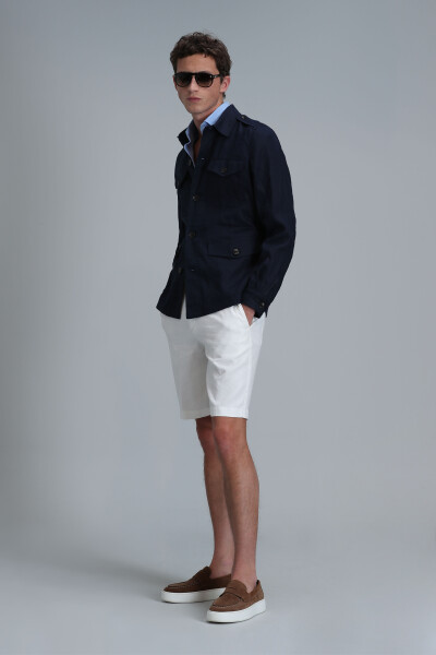 Mark Men's Coat Navy Blue - 3