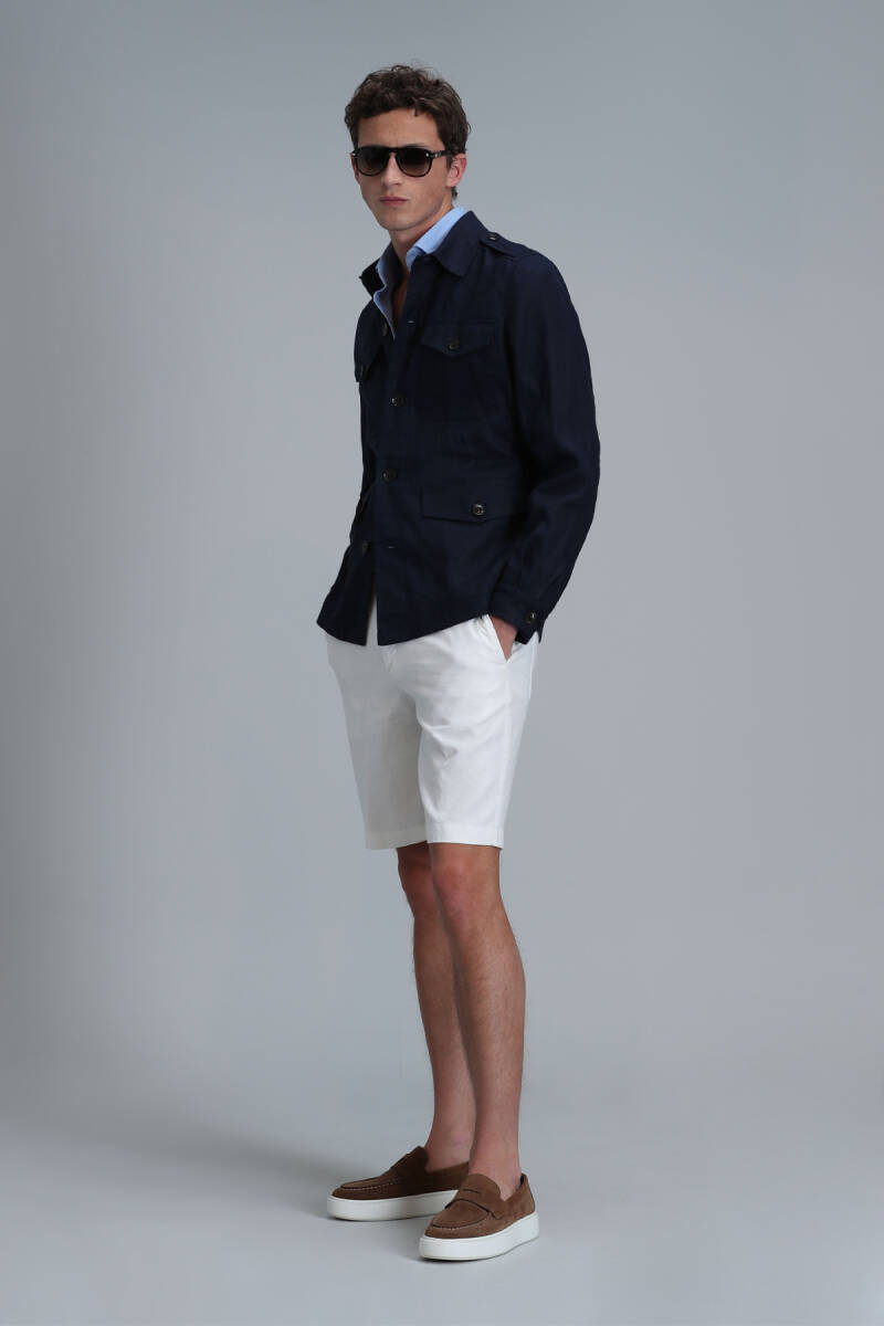 Mark Men's Coat Navy Blue - 3