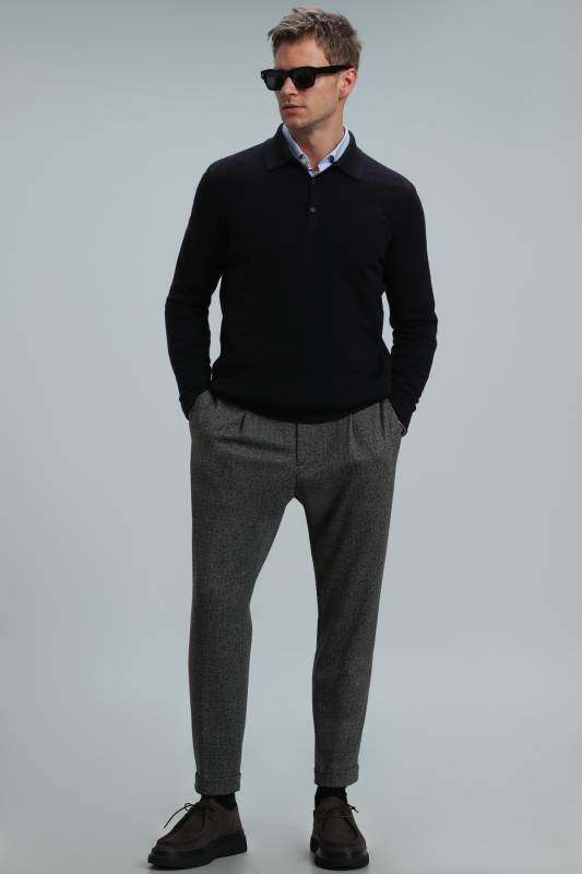 Marnı Men's Sweater Dark Navy Blue - 2