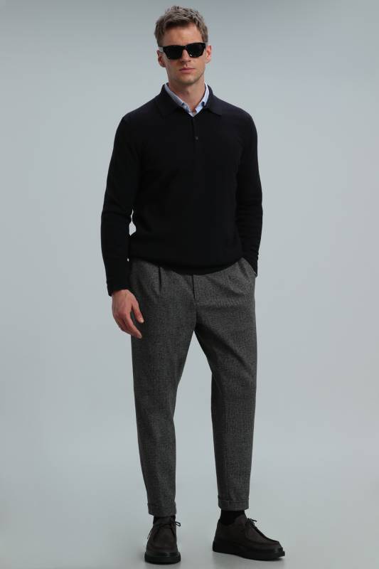 Marnı Men's Sweater Dark Navy Blue - 4