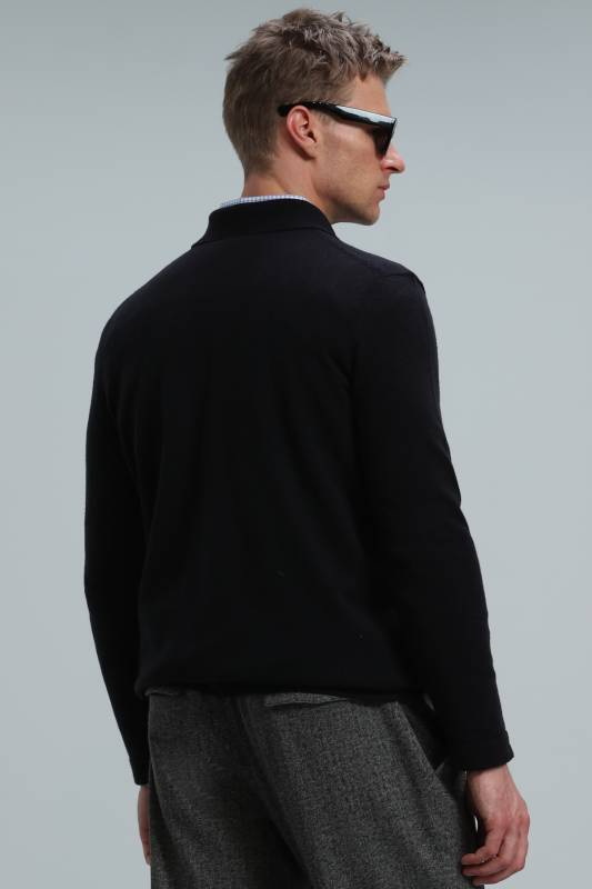 Marnı Men's Sweater Dark Navy Blue - 6