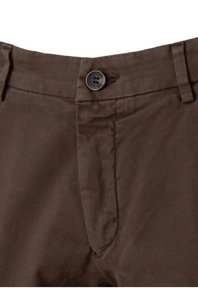 Mars Brown Cotton Chino Pants - 2