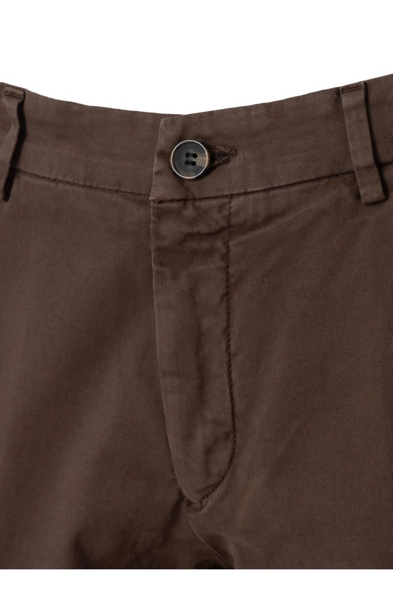 Mars Brown Cotton Chino Pants - 2