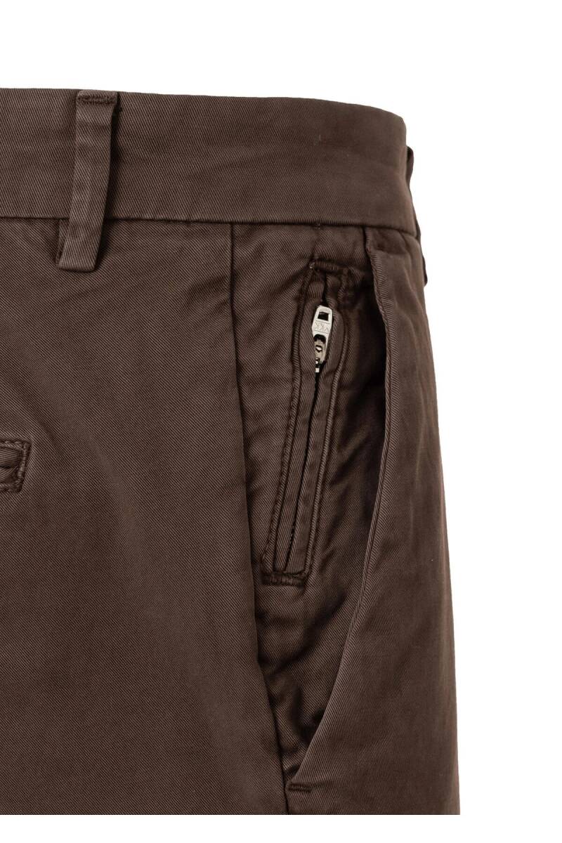 Mars Brown Cotton Chino Pants - 3