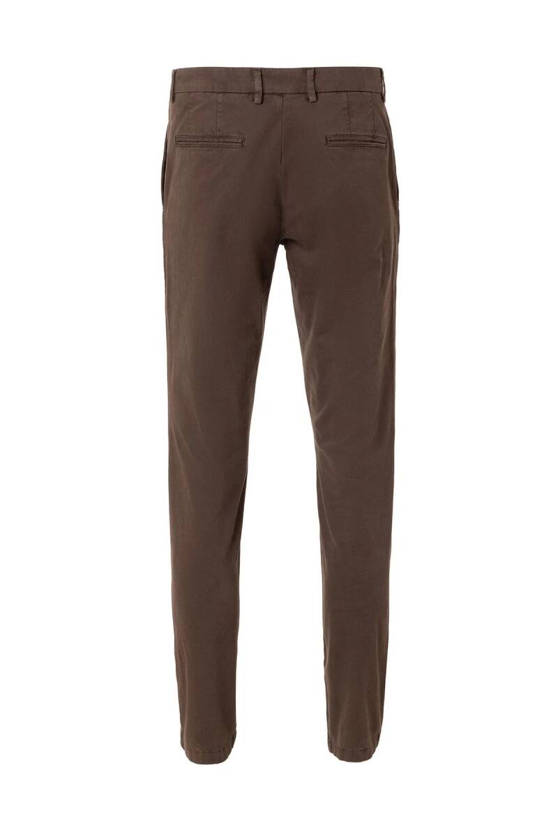 Mars Brown Cotton Chino Pants - 4