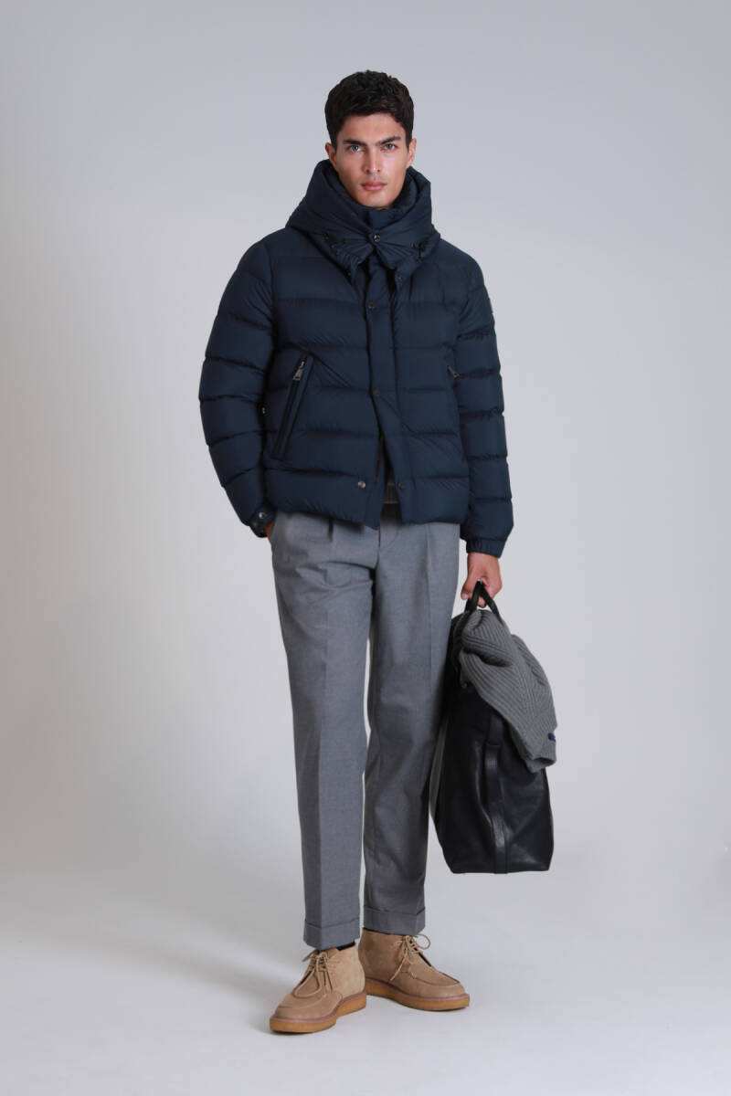 Marty Kaz Tüyü Erkek Mont Lacivert - 1