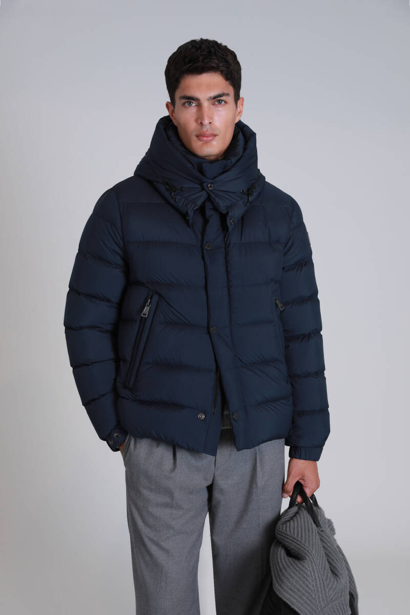 Marty Kaz Tüyü Erkek Mont Lacivert - 5