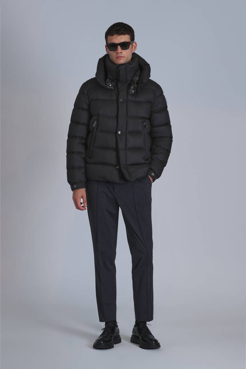 Marty Kaz Tüyü Erkek Mont Siyah - 1