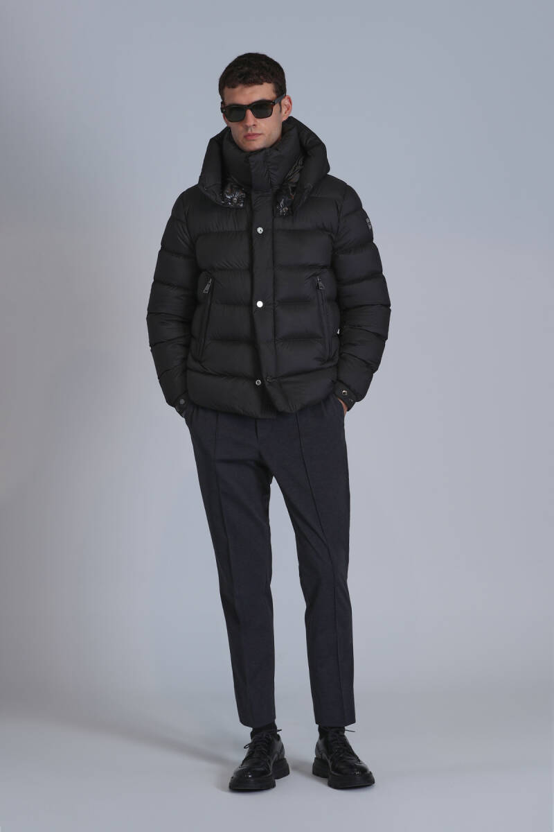 Marty Kaz Tüyü Erkek Mont Siyah - 2