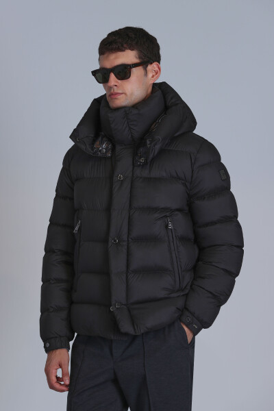 Marty Kaz Tüyü Erkek Mont Siyah - 3