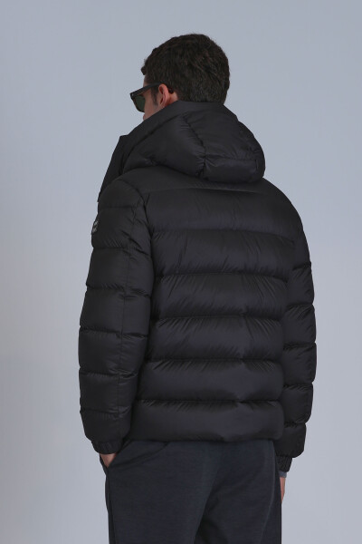 Marty Kaz Tüyü Erkek Mont Siyah - 6