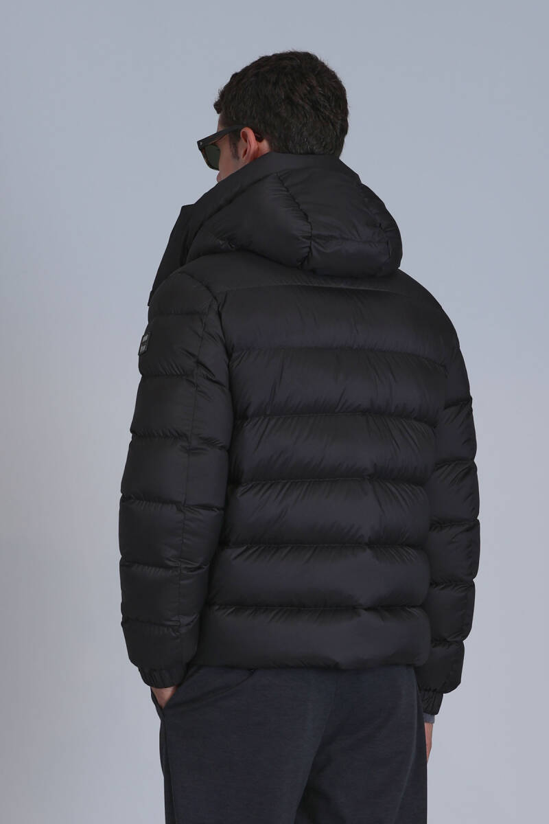 Marty Kaz Tüyü Erkek Mont Siyah - 6