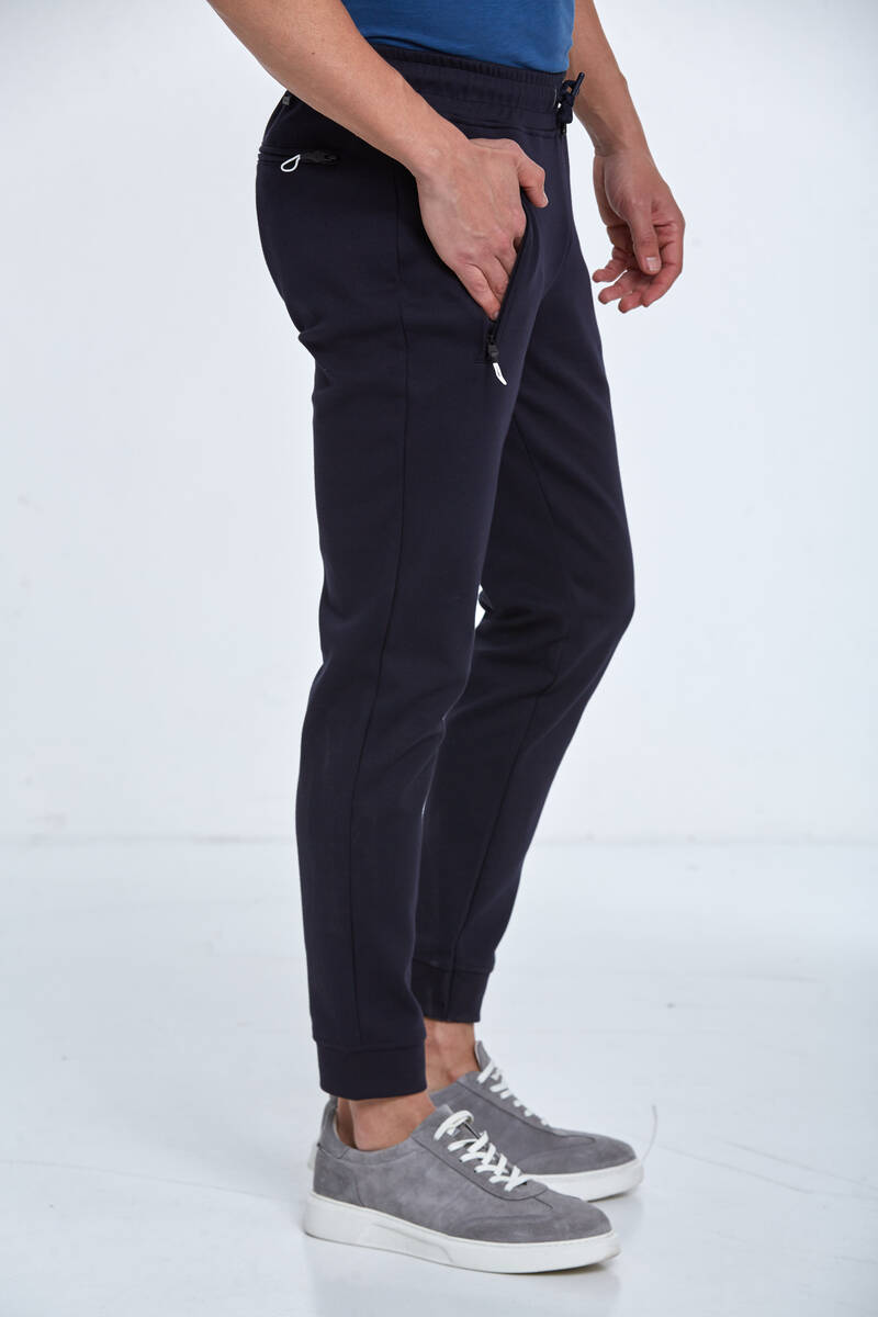 Matheus Men's Sweatpants Navy Blue - 4