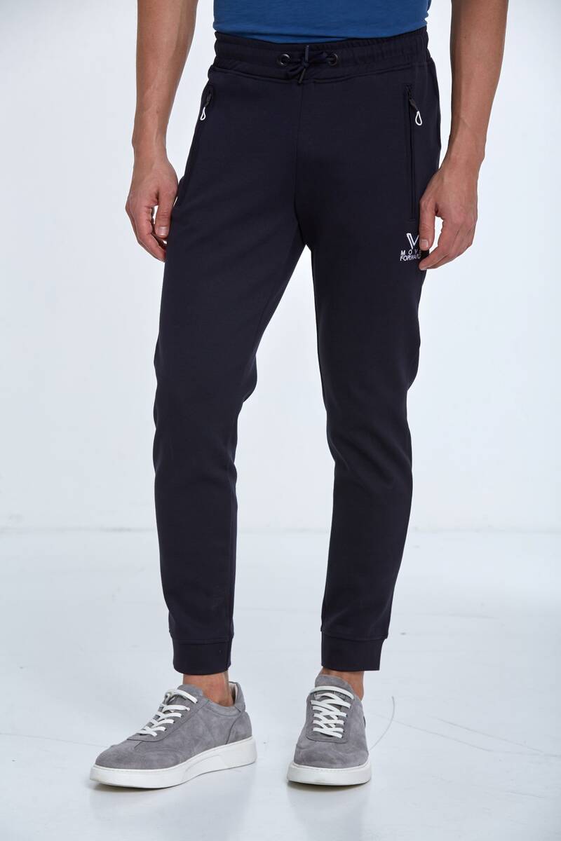 Matheus Men's Sweatpants Navy Blue - 1
