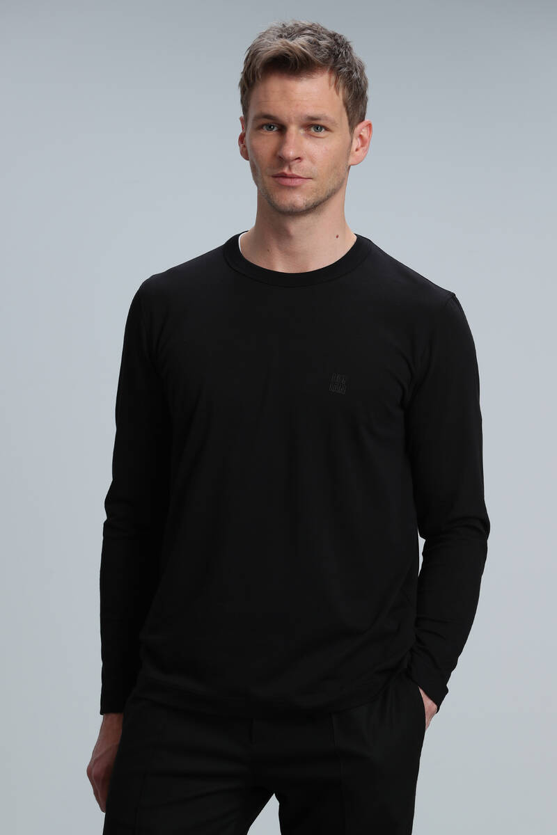 Merlin Men's Long Sleeve T-Shirt Black - 3