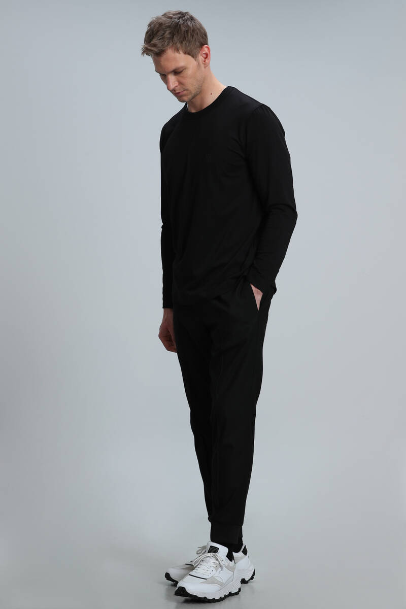 Merlin Men's Long Sleeve T-Shirt Black - 4