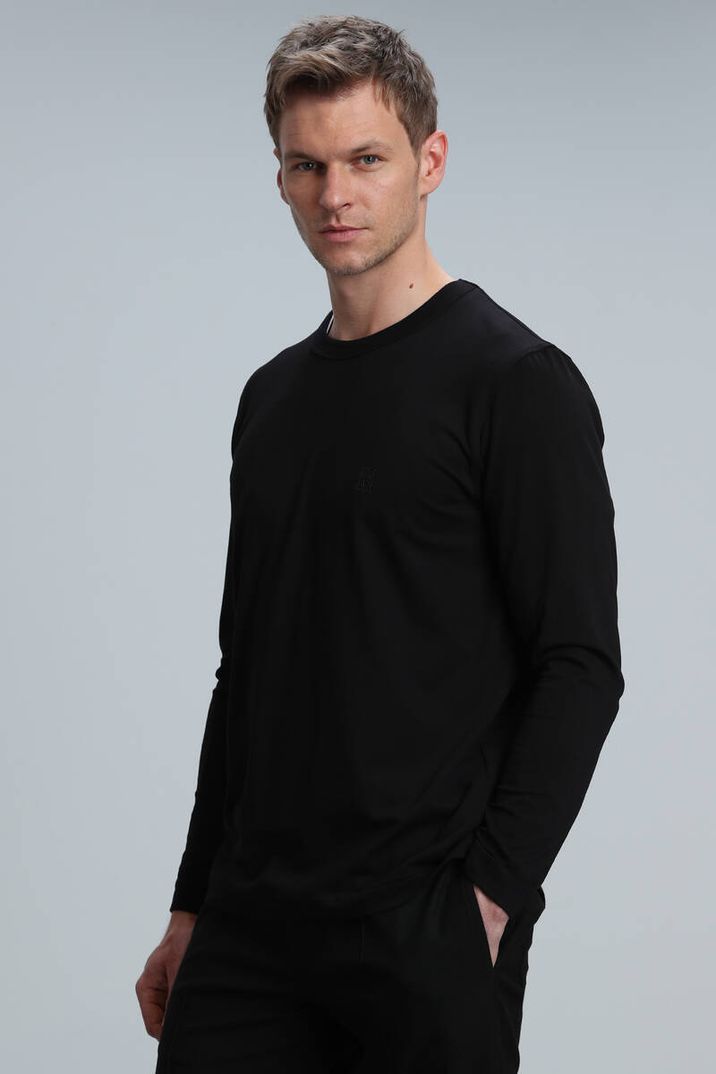 Merlin Men's Long Sleeve T-Shirt Black - 5