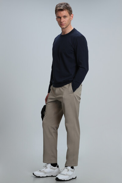 Merlin Men's Long Sleeve T-Shirt Navy Blue - 3