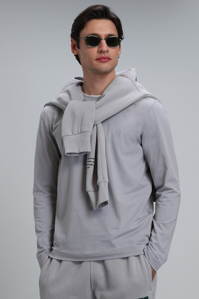 Merlin Men's Long Sleeve T-Shirt Gray - 1