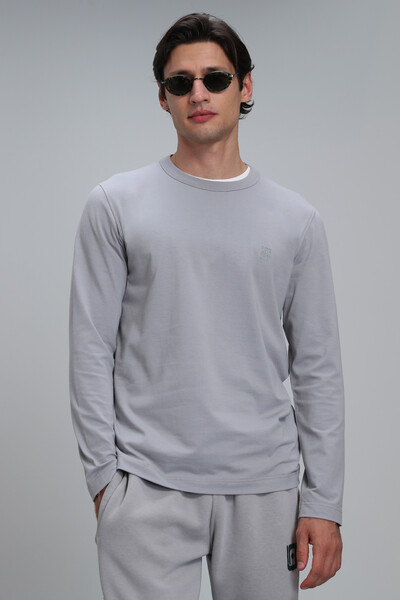 Merlin Men's Long Sleeve T-Shirt Gray - 6