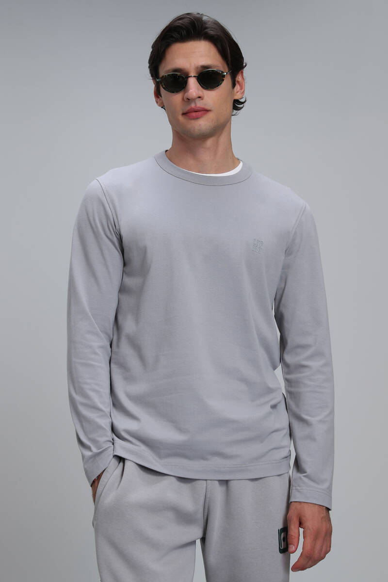 Merlin Men's Long Sleeve T-Shirt Gray - 6