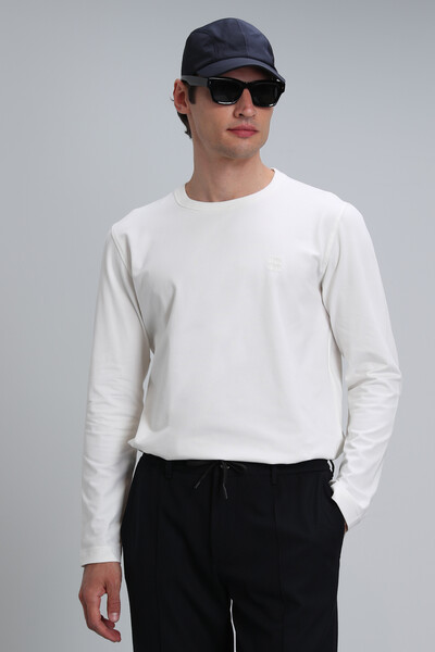 Merlin Men's Long Sleeve T-Shirt Off White - 1