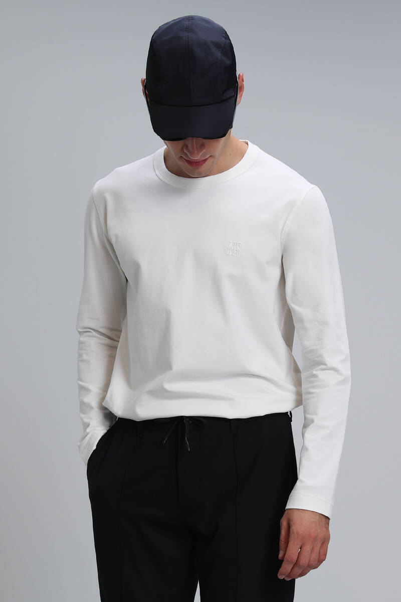 Merlin Men's Long Sleeve T-Shirt Off White - 2