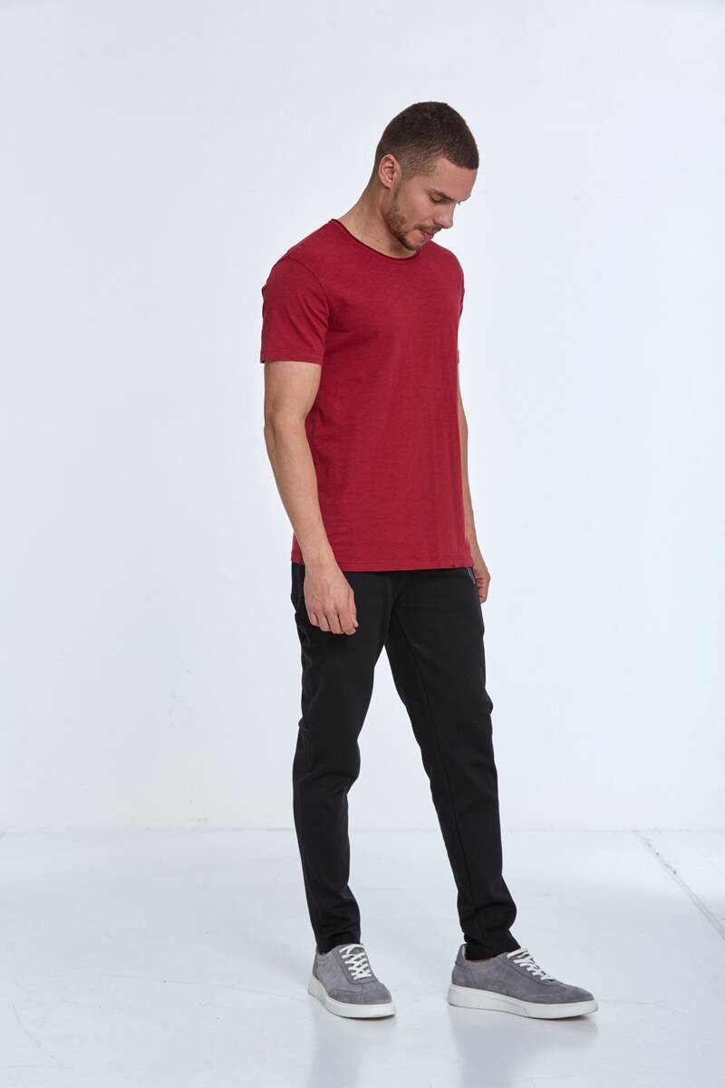 Milan Over Size Erkek Tişört Kırmızı - 4