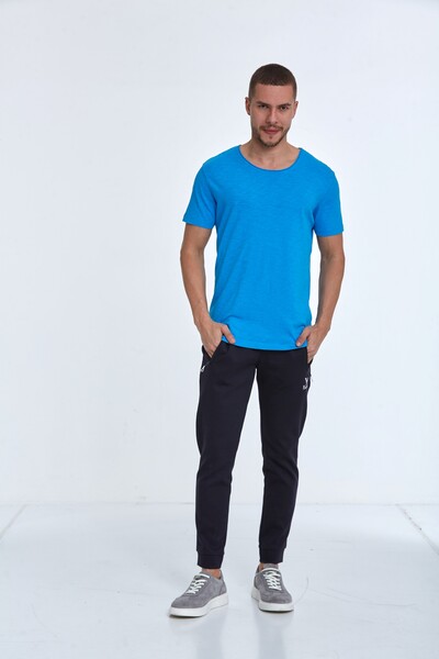 Milan Over Size Men's T-Shirt Blue - 2