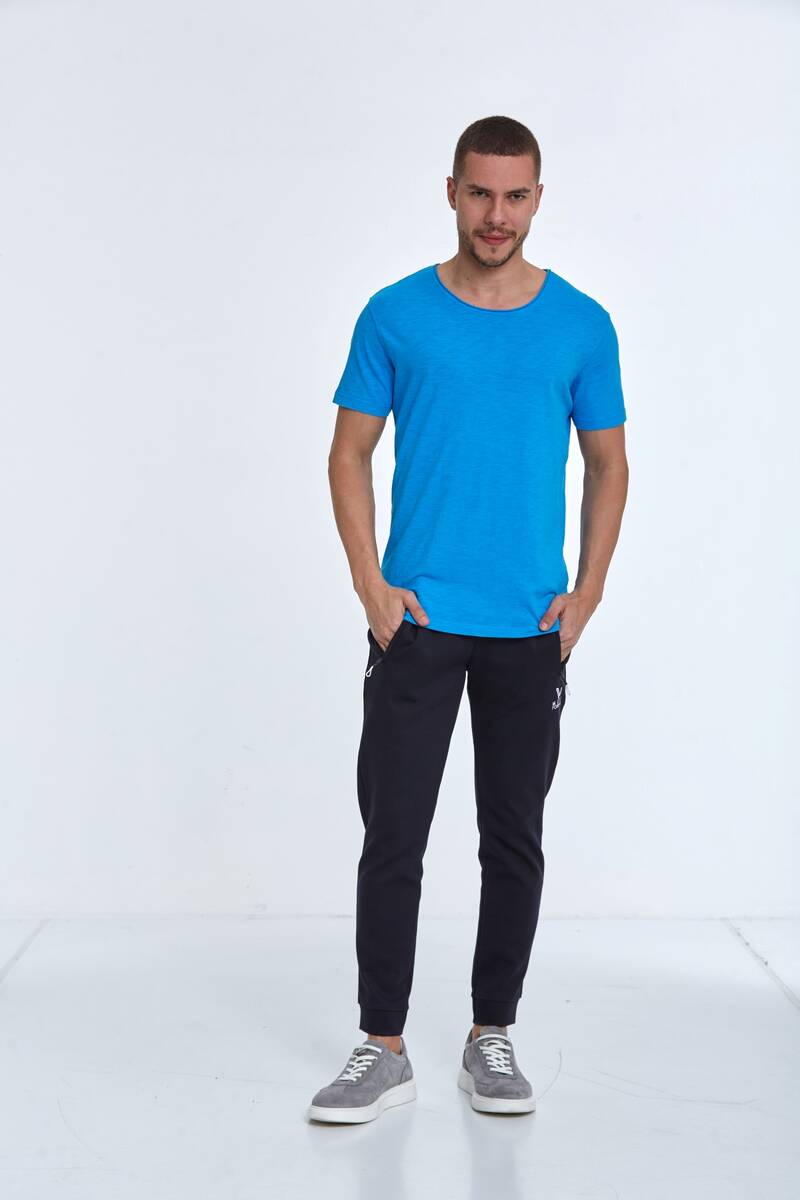 Milan Over Size Men's T-Shirt Blue - 2