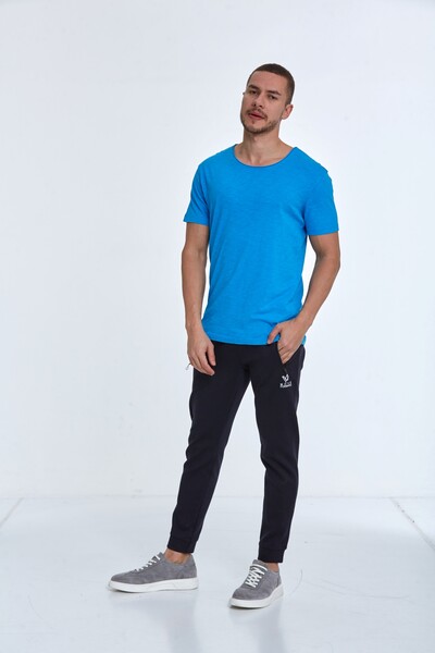Milan Over Size Men's T-Shirt Blue - 3