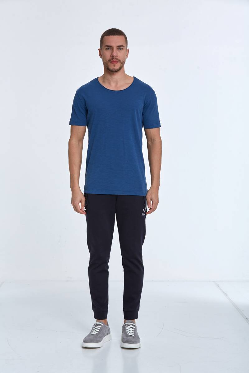 Milan Over Size Men's T-Shirt Navy Blue - 2