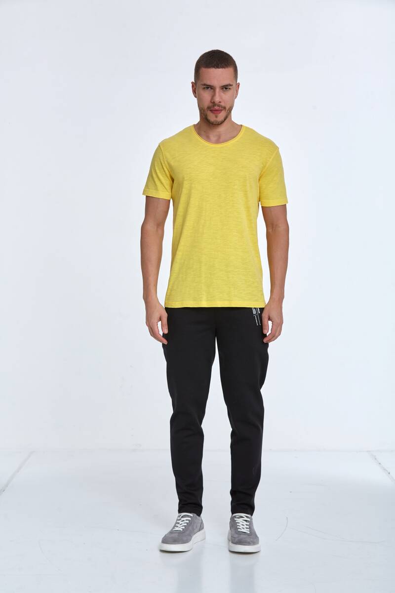 Milan Over Size Men's T-Shirt Yellow - 2
