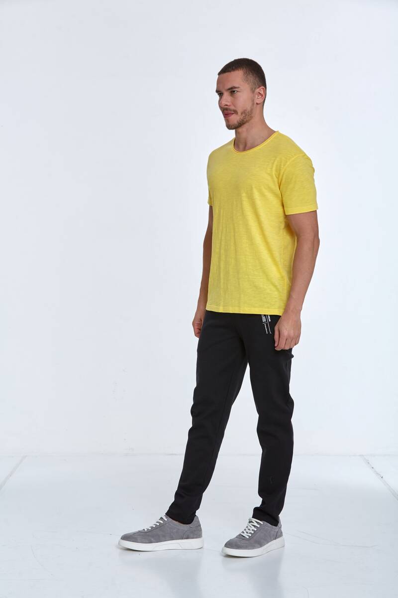 Milan Over Size Men's T-Shirt Yellow - 5