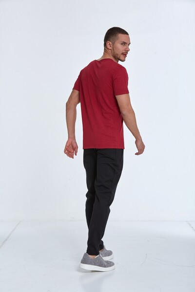 Мужская футболка Milan Over Size красная - 5