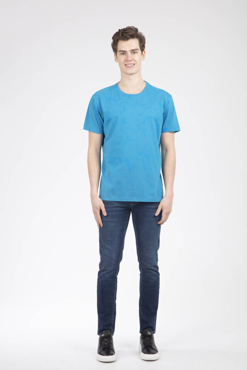 Mocha Men's T-Shirt Turquoise - 2