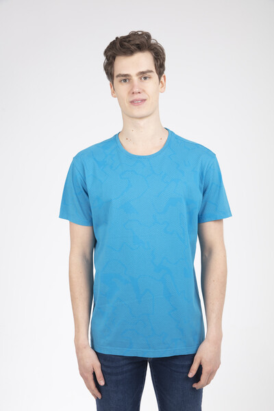 Mocha Men's T-Shirt Turquoise - 1