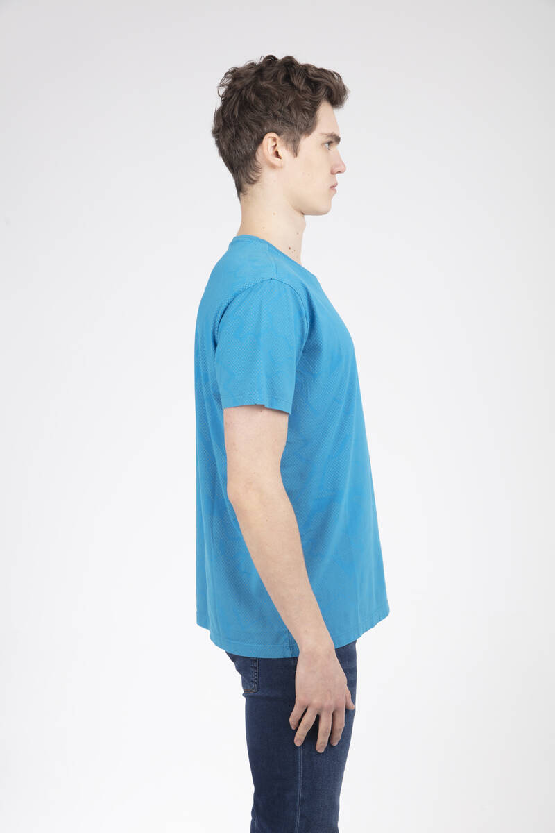 Mocha Men's T-Shirt Turquoise - 3