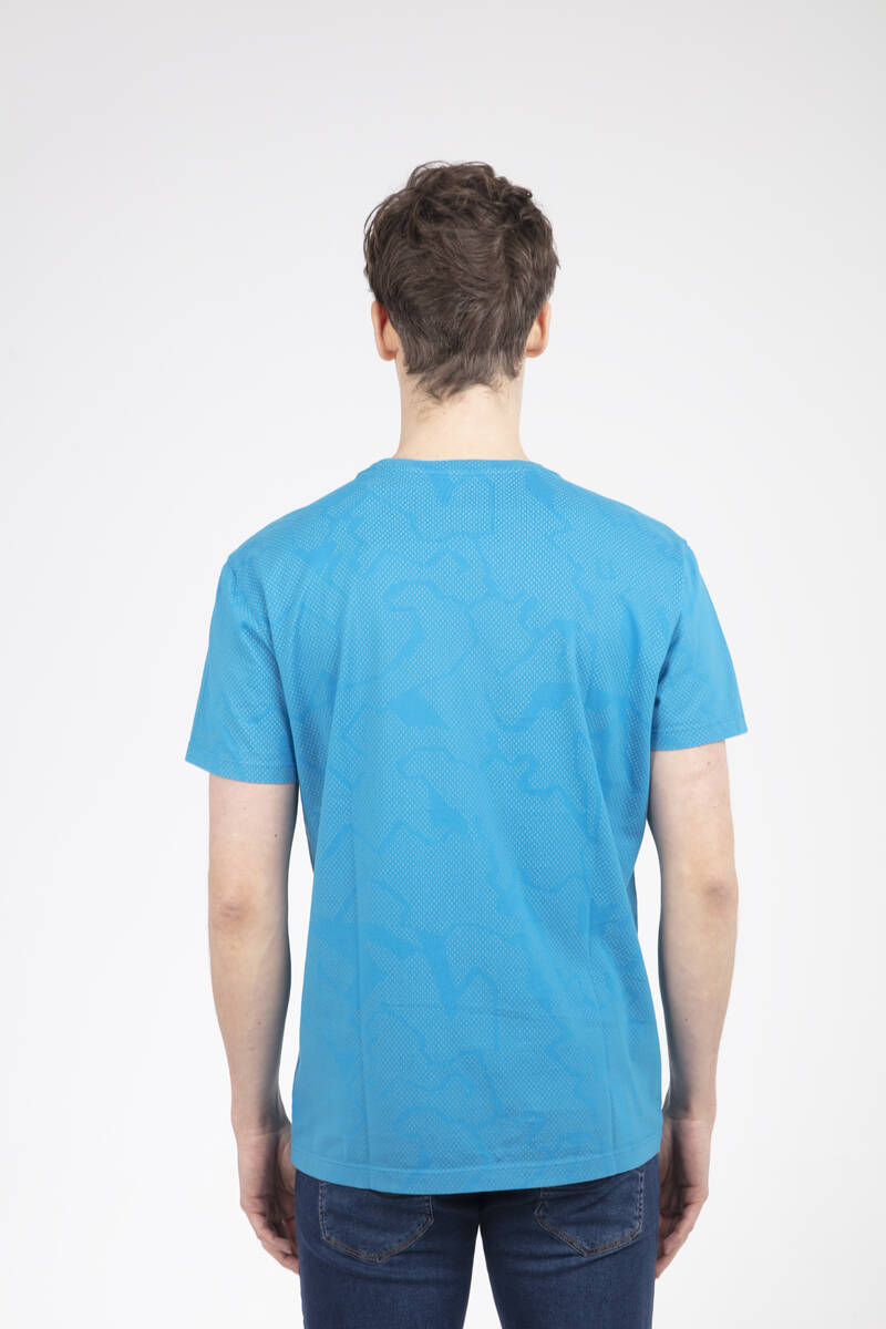 Mocha Men's T-Shirt Turquoise - 4