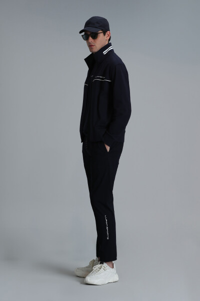 Mode Men's Sweatpants Navy Blue - 4