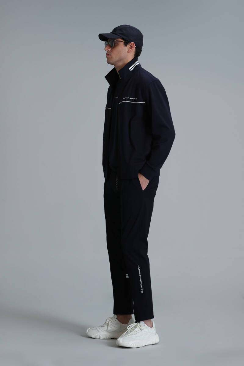 Mode Men's Sweatpants Navy Blue - 5