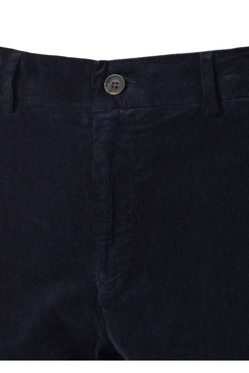 Mong Lacivert Renk Kadife Beli Lastikli Jogger Pantolon - 2