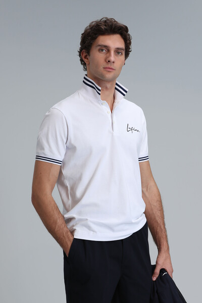Montana Smart Erkek Polo Tişört Beyaz - 5